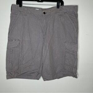 CARHARTT RELAXED FIT GRAY BAGGY CARGO SHORTS SZ 40